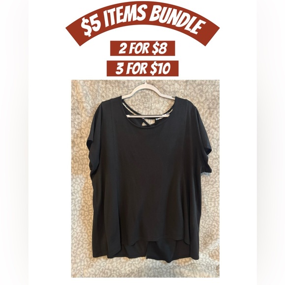 YARN & SEA Short Sleeve High Low Top 2X - Picture 1 of 10